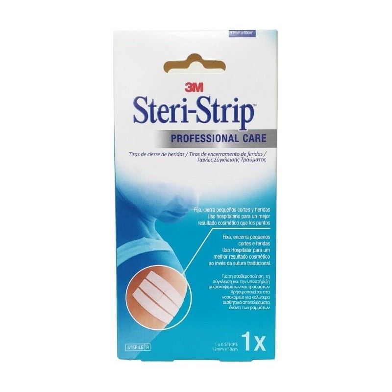 3M Steri-Strip 12mm x 10cm Αυτοκόλλητες Ταινίες Συγκράτησης Δέρματος 1τμχ 3M Steri-Strip 12mm x 10cm Αυτοκόλλητες Ταινίες Συγκράτησης Δέρματος 1τμχ