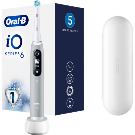 Oral-B iO Series 6 Ηλεκτρική Οδοντόβουρτσα Magnetic Grey 1τμχ