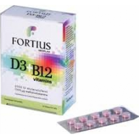 Geoplan Nutraceuticals Fortius D3 2500iu & B12 30 ταμπλέτες