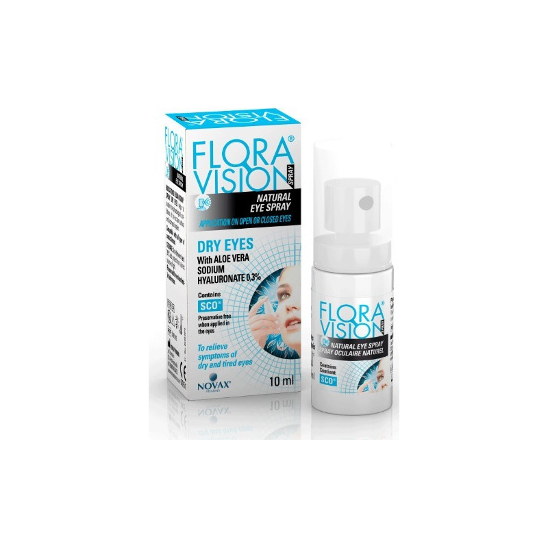 Novax Pharma Flora Vision Dry Eyes Spray Οφθαλμικές Σταγόνες για Ξηροφθαλμία 10ml