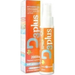 Bioplus Spray D3 Plus 1000iu + Vitamin K2 30ml Βερίκοκο