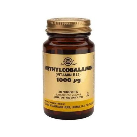 Solgar B12 1000mg Methylcobalamin 30 μασώμενα δισκία
