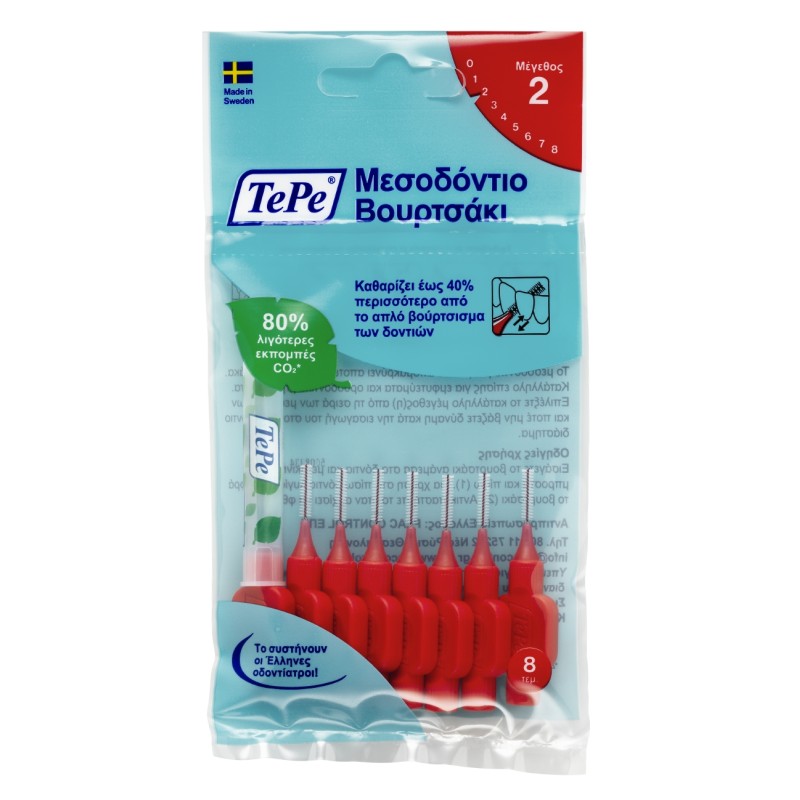 Tepe Μεσοδόντια Βουρτσάκια xx-fine 0.5 mm Κόκκινο 8 τεμ Tepe Μεσοδόντια Βουρτσάκια xx-fine 0.5 mm Κόκκινο 8 τεμ