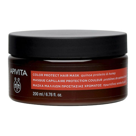 Apivita Colour Protect Hair Mask Μάσκα Προστασίας Χρώματος για Μαλλιά με πρωτείνες κινόα & Μέλι 200ml