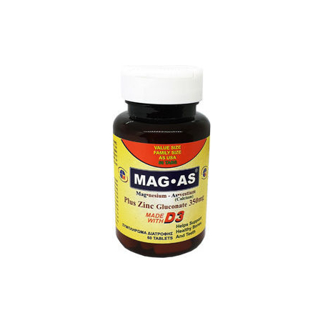 Medichrom MAG AS Plus Zinc Gluconate 350mg 60 ταμπλέτες
