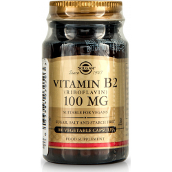 Solgar Vitamin B2 100mg 100 φυτικές κάψουλες