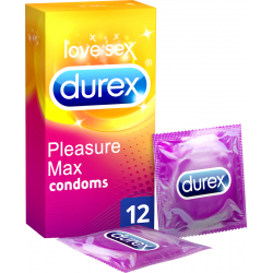 Durex Προφυλακτικά Pleasuremax με Ραβδώσεις 12τμχ
