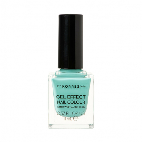 Korres Gel Effect Gloss Βερνίκι Νυχιών Μακράς Διαρκείας 98 Aquatic Turquoise 11ml
