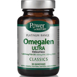 Power Of Nature Platinum Range Omegalen Ultra Odourless 1000mg 30 κάψουλες Unflavoured