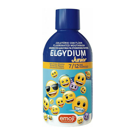 Elgydium Στοματικό Διάλυμα Emoji 500ml 250 ppm με Γεύση Κόκκινα Μούρα για 7+ χρονών