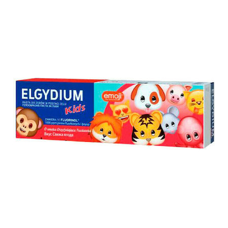 Elgydium Οδοντόκρεμα Emoji 50ml 1400 ppm με Γεύση Φράουλα για 7+ χρονών