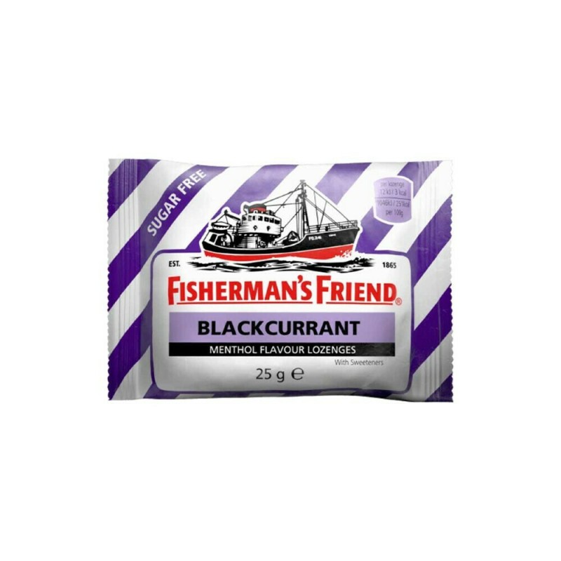 Fisherman's Friend Blackcurrant Sugar Free 25gr Fisherman's Friend Blackcurrant Sugar Free 25gr