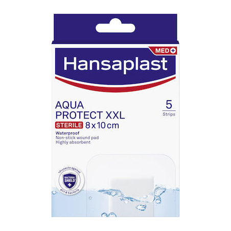 Hansaplast Aqua Protect XXL Αδιάβροχα Επιθέματα 8x10cm 5τμχ