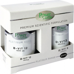 Power Of Nature Platinum Range B-Vit 12, 1000mg, 50tabs & Vitamin D3 2000iu, 20caps