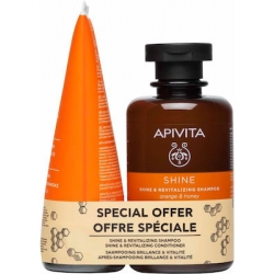 Apivita Promo Shine & Revitalizing Shampoo 250ml & Shine & Revitalizing Conditioner 150ml