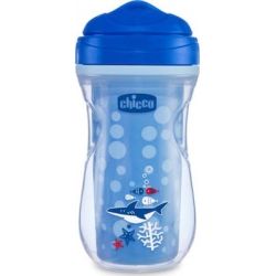 Chicco Active Cup 266ml 14m+ Blue Shark