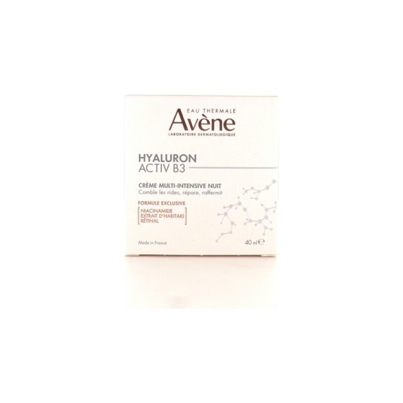 Avene Hyaluron Activ B3 Κρέμα Προσώπου Νυκτός με Υαλουρονικό Οξύ για Ενυδάτωση & Αντιγήρανση 40ml