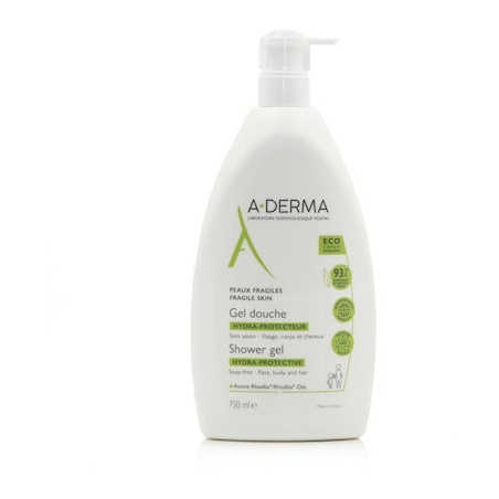 A-Derma Hydra-Protective Αφρόλουτρο σε Gel για Μαλλιά , Πρόσωπο & Σώμα 750ml