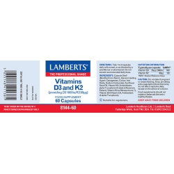 Lamberts Vitamin D3 1000iu & K2 90µg 60 κάψουλες