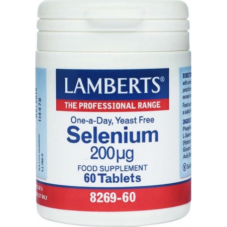 Lamberts Selenium 200μg 60 ταμπλέτες