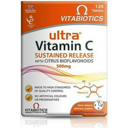 VITABIOTICS Ultra Vitamin C Βραδείας Αποδέσμευσης 500mg 60 Δισκία