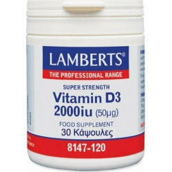 Lamberts Vitamin D3 2000iu 30 κάψουλες