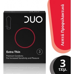 Duo Extra Thin Πολύ Λεπτό 3 τμχ