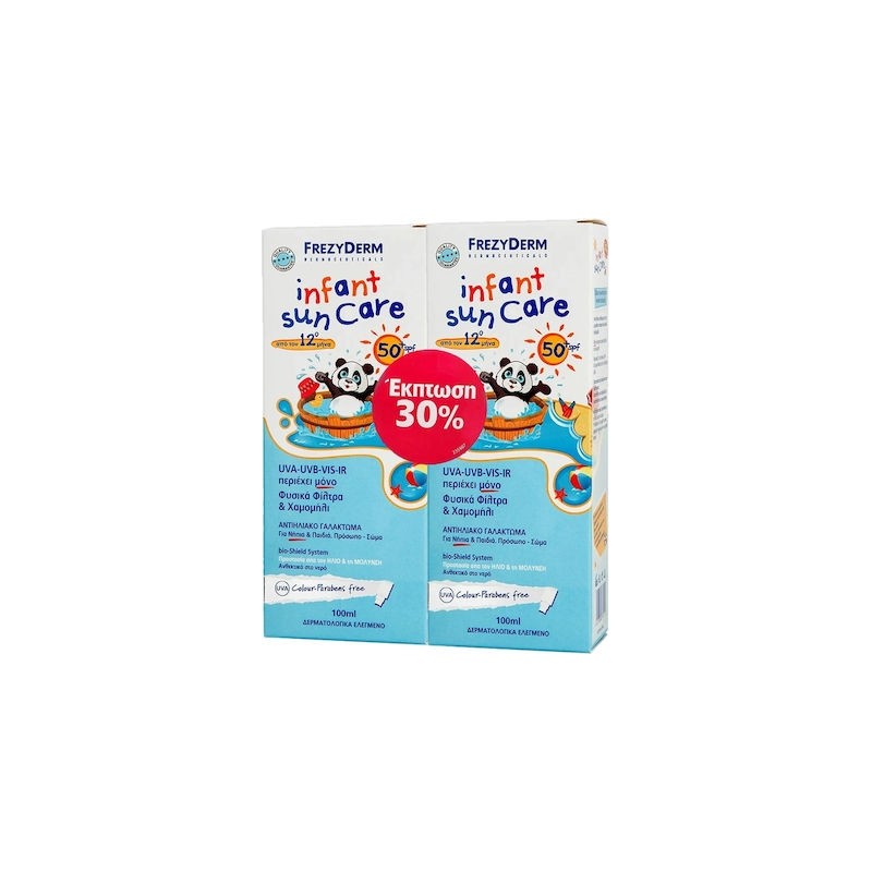 Frezyderm Αδιάβροχο Βρεφικό Αντηλιακό Γαλάκτωμα Promo Infant Sun Care για Πρόσωπο & Σώμα SPF50+ 200ml Frezyderm Αδιάβροχο Βρεφικό Αντηλιακό Γαλάκτωμα Promo Infant Sun Care για Πρόσωπο & Σώμα SPF50+ 200ml