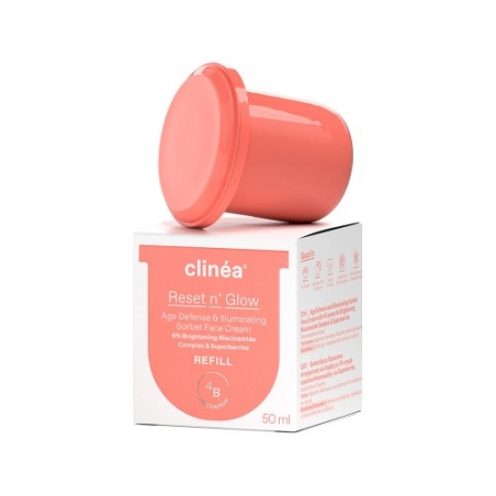 Clinea Reset N' Glow Refill Κρέμα Προσώπου για Αντιγήρανση & Λάμψη 50ml