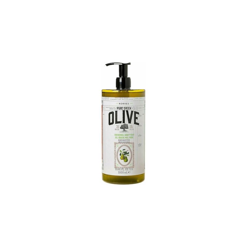 Korres Pure Greek Olive Αφρόλουτρο Με Μέλι & Αχλάδι 1000mL
