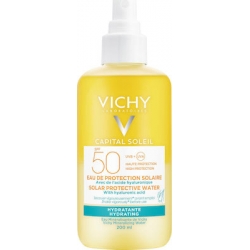 Vichy Capital Soleil Solar Protective Water with Hyaluronic Acid Αδιάβροχη Αντηλιακή Λοσιόν για το Σώμα SPF50 σε Spray 200ml