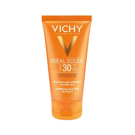 Vichy Ideal Soleil Mattifying Fluid Dry Touch Αδιάβροχη Αντηλιακή Κρέμα Προσώπου SPF30 50ml