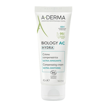 A-Derma Biology AC Hydra 48ωρη Κρέμα Προσώπου για Ατέλειες & Ακμή 40ml