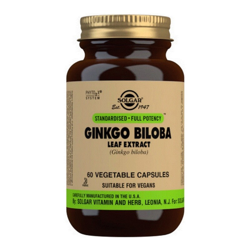 SOLGAR Ginkgo Biloba Leaf Extract 60 Φυτικές Κάψουλες SOLGAR Ginkgo Biloba Leaf Extract 60 Φυτικές Κάψουλες