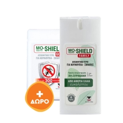 Menarini Mo-Shield Family PROMO Εντομοαπωθητικό Spray Κατάλληλο για Παιδιά 75ml & Mo-Shield Gold 17ml 1+ 1 Δωρο