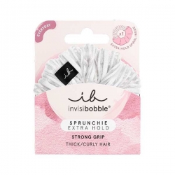 Invisibobble Sprunchie Extra Hold Pure White Thick/Curly Hair Λαστιχάκι Μαλλιών