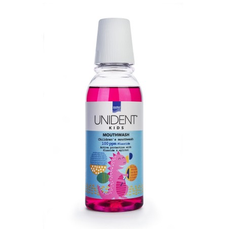 Intermed Στοματικό Διάλυμα Unident 250ml με Γεύση Τσιχλόφουσκα