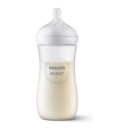 Philips AVENT Πλαστικό Μπιμπερό Natural Response Θηλή Σιλικόνης 330ml για 3+ μηνών SCY906/01