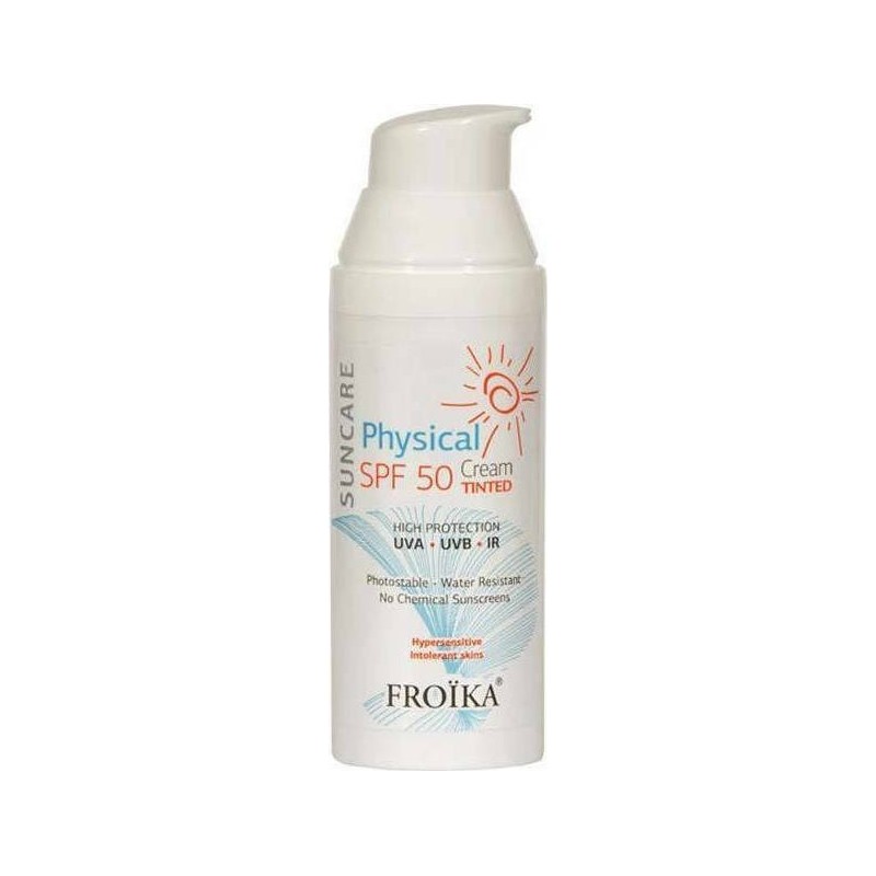 Froika Physical Tinted Cream Αντηλιακή Κρέμα Προσώπου SPF50 με Χρώμα 50ml Froika Physical Tinted Cream Αντηλιακή Κρέμα Προσώπου SPF50 με Χρώμα 50ml