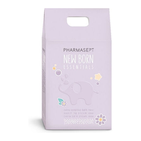 PHARMASEPT Σετ Newborn Essentials, Extra Sensitive Bath - 250ml, Soothing Cream - 150ml, Extra Calm Cream - 150ml