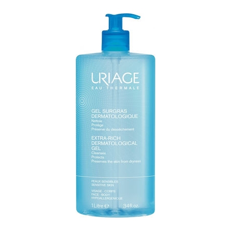 Uriage Extra-Rich Dermatological Gel Sensitive Skin 1000ml