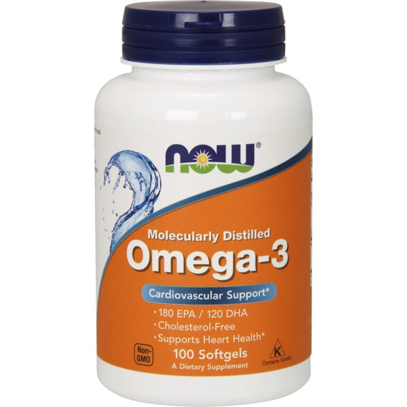 Now Foods Molecularly Distilled Omega 3 Ιχθυέλαιο 1000mg 100 μαλακές κάψουλες Now Foods Molecularly Distilled Omega 3 Ιχθυέλαιο 1000mg 100 μαλακές κάψουλες