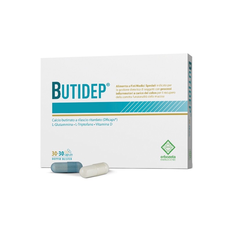 Erbozeta Butidep για παθήσεις του εντέρου 60 κάψουλες Erbozeta Butidep για παθήσεις του εντέρου 60 κάψουλες