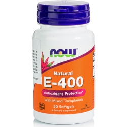 Now Foods Vitamin E Βιταμίνη για Αντιοξειδωτικό 400iu 268mg 50 μαλακές κάψουλες