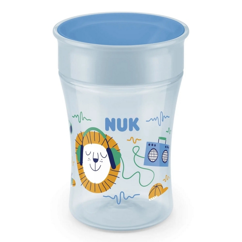 Nuk Magic Cup με Καπάκι 8m+ Μπλε Λιονταράκι 230ml