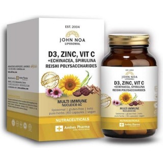 John Noa Liposomal Multi Immune D3- Zinc, Vit C+Echinacea Ενίσχυση του Ανοσοποιητικού 60 κάψουλες