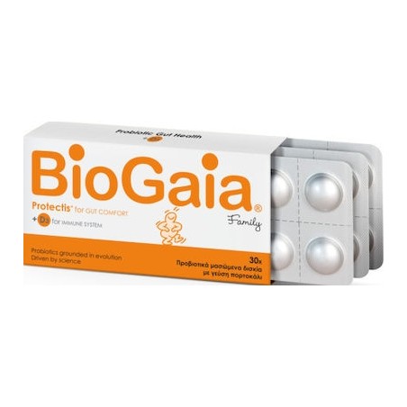 BioGaia Protectis + D3 Family, 30chew.tabs