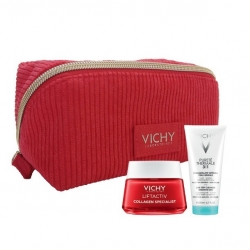 Vichy Liftactiv Collagen Specialist Σετ Περιποίησης για Αντιγήρανση με Καθαριστικό Προσώπου, Κρέμα Προσώπου & Νεσεσέρ 50ml