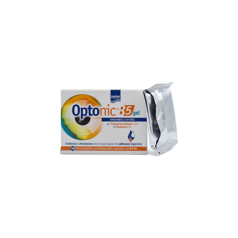 Intermed Optonic B5 Gel Οφθαλμικές Σταγόνες για Ξηροφθαλμία 10x0.5ml