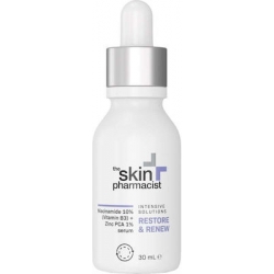 The Skin Pharmacist Restore +& Renew Niacinamide 10% (Vitamin B3) + Zinc PCA 1% Serum, 30ml